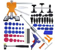 Dellen Reparaturset Auto, 78PCS Ausbeulwerkzeug, Beulenzieher Auto, Ausbeulwerkzeug Karosserie, PDR Werkzeugset mit Ausbeul-Gleithammer, Dellenlifter, Brückenabzieher, Heißklebepistole & Klebepads