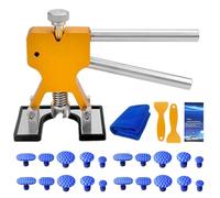 Dellenzieher，Dellen Reparaturset Auto Auto-Dellen-Reparatur-Werkzeug-Set, professionelle Werkstatt, Karosserie, Blech, ausbeulen ohne Entfernung, Abzieher, Handwerkzeuge, Autozubehör(25 Pcs Set)