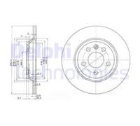 Delphi BG3518 Bremsscheibe