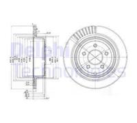 Delphi BG4041 Bremsscheibe
