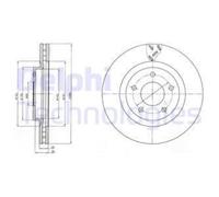 Delphi BG4246 Bremsscheibe
