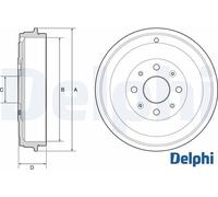 Delphi BF503 Bremstrommel für Fiat für Opel