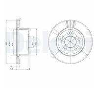 Bremsscheibe DELPHI BG3533