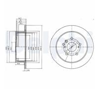 DELPHI BG4180 Brake Disc for LEXUS,TOYOTA
