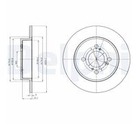 DELPHI BG4345 Bremsscheibe