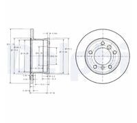 DELPHI Bremsscheibe bg3237 272mm 16mm für Mercedes VW