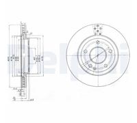 Delphi | Bremsscheibe | BG3709