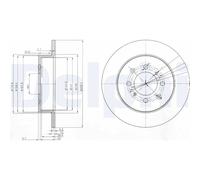 Delphi BG3793 Bremsscheibe