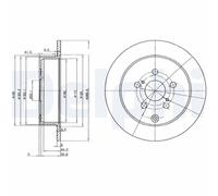 DELPHI Bremsscheibe bg3822 269mm 9mm für TOYOTA (FAW)