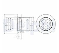 Delphi bg4335 Bremsscheibe (Doppelpack)