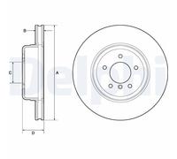 Bremsscheibe (pro Einheit) DELPHI BG9163C