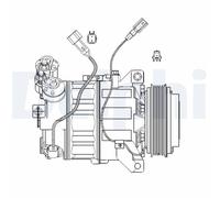 Kompressor, Klimaanlage DELPHI CS20482 für FORD VOLVO