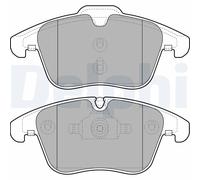 DELPHI LP2065 Bremsbelagsatz Bremsbeläge Vorne ohne Zubehör Kompatibel mit JAGUAR XF J05, CC9