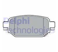DELPHI LP3393 Bremsbelagsatz, Scheibenbremse für MAZDA