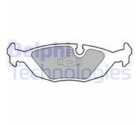 Bremsbelagsatz DELPHI LP576, Hinten