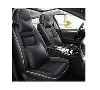 DELPOS Sitzbezüge Auto Autositzbezüge Universal Set für Skoda Kamiq Superb Superb 2 Superb 3 Superb 3V Yeti Octavia 5E Tuning Auto Zubehör, Schwarz-weiße Linie