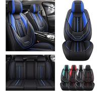 DELPOS Sitzbezüge Auto Autositzbezüge Universal Set für Skoda Kamiq Superba Superba 2 Superba 3 Superba 3V Yeti Octavia 5E Tuning Auto Zubehör, Schwarzblau