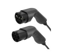DELTACO Typ 2 EV-Ladekabel für E-Autos und Hybrid Fahrzeuge, Elektroauto Charger Mennekes Kabel, Kompatibel mit ID.3, ID.4, Zoe, E-Tron, Model S/3/X/Y, Leaf, 1-phasig, 16A | 3.6kW, 7 Meter