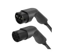 Deltaco e-Charge EV-3207 Ladekabel für Elektroautos Typ 2 zu Typ 2, 3 Phasen 32 A, 22 kW, 7m, schwarz