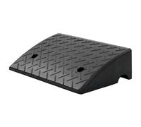 DELUKE Bordsteinrampe MIGO 50x32,5x14cm Gummi Schwellenrampe Auffahrhilfe Bordsteinkeile Auffahrrampe Bordstein