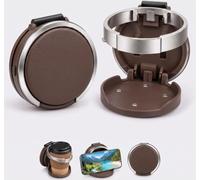 Demiawaking Foldable Car Door Cup Holder, Clip-on Getränkehalter universell | Klappbar & platzsparend, großer Durchmesser für Flaschen und Becher und mobil, rüttelsicherer Halt, bohrlose Clip-Montage