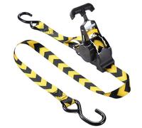 Demsyeq Motorrad-Spanngurte, strapazierfähig, selbsteinziehend, robuste Schnalle mit Sicherheitsschloss und S-Haken, bewegliches Seil für Geräte, Möbel, Gepäck