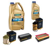 DENCKERMANN Inspektionspaket 6L RAVENOL SMP 5W-30 für Ssangyong Rexton W