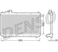 DENSO Kühler, Motorkühlung drm50063 für TOYOTA
