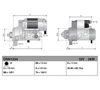 Starter DENSO DSN1234