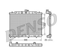 DENSO Wasserkühler Motorkühler Aluminium für Nissan X-Trail T31 2.0 dCi