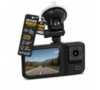 Denver Dashcam Auto Vorne, Auto Kamera Dual, Dash Cam Innenkamera, USB-C | Dual Kamera, 1080P Front, 480P Innen interpoliert, 120°/90°, 2" IPS, G-Sensor, Loop-Aufnahme, IR, MicroSD bis 64GB