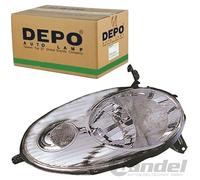 DEPO H4 SCHEINWERFER LINKS CHROM PASSEND FÜR NISSAN MICRA | 215-1194L-LD-EM