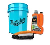 detailmate Auto Wasch- und Wachs Set mit Meguiars Hybrid Ceramic Wash&Wax 1660ml + detailmate 3in1 Waschhandschuh + Meguiars Wascheimer