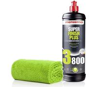 detailmate Autopflege Set - Auto Polier Set: Menzerna Politur Heavy Cut, Medium Cut, Finish, Carnauba/Polymer Wachs + Mikrofaser Auto Poliertuch zum Auspolieren Lack (3800 Super Finish Plus - 1L)