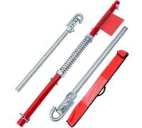 Deuba® Abschleppstange 3tlg. inkl. Dämpfung 2000 kg Zugkraft TÜV Süd GS geprüft inkl. Tasche PKW Abschleppseil