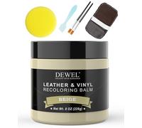 DEWEL Leder Reparatur Set Beige 200g Auto Lederpflege Leder Farbbalsam Kunstleder Reparaturset für Leder Restaurierung Risse Löcher von Sofas Autos Jacken Schuhen