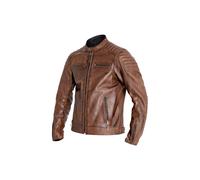 Dexter Motorrad Lederjacke Herren (braun), XXXL