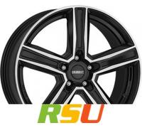 Dezent KG black/polished 7.5x17 ET36 - LK5/112 ML66.6 Felge Alu