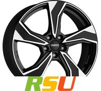 Dezent KB Black Polished Alufelge 17 Zoll ET41 5x112 ML66,6