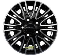 DEZENT DEZENT KE DARK black polished 6.5Jx16 5x118 ET55