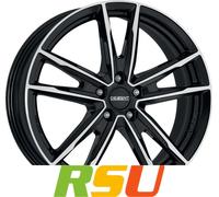 Dezent KF black/polished 7x16" ET52 LK5 112 ML 66.6 Alufelgen 16 Zoll