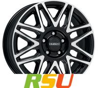 Dezent KH black/polished 7x17" ET63 LK5 118 ML 71.1 Alufelgen 17 Zoll