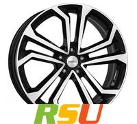 Dezent TA black polished 7x17" ET51 LK5 114.3 ML 67.1 Alufelgen 17 Zoll