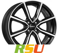 Dezent Dezent TN black polished 7x18 ET47.5 - LK4/108 ML63.4 Alufelge schwarz