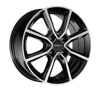 Dezent TN Black Polished Alufelge 16 Zoll ET43 4x100 ML57,1