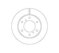 TRW Bremsscheibe df6735 294mm 28mm für MITSUBISHI Fiat