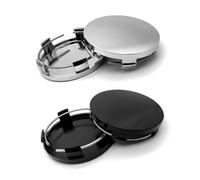 DFANBO 4 Stück Nabendeckel für Audi A1 A2 A3 A4 A5 A6 A7 A8 2010-2023,60mm, Auto Nabenkappen mit Logo,Radnabenkappen Felgendeckel Felgenkappen Nabenkappen Wasserdicht ABS Wheel Caps,Silver