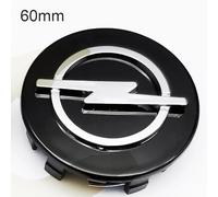 DFANBO 4 Stück Nabendeckel für Opel 60MM, Auto Nabenkappen mit Logo,Radnabenkappen Felgendeckel Felgenkappen Nabenkappen Wasserdicht ABS Wheel Caps,Black