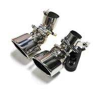 DFJOSF Auto-Endrohre 1 Paar Für Mercedes Für Benz W211 E300 E280 E260 2002-2007 304 Edelstahl-Auspuffrohr Single Out Schalldämpferspitzen Auspuff Blende