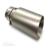 DFJOSF Auto-Endrohre 304 Matt-Edelstahl-Auto-Universal-Auspuffspitze Für Düse-einzelnes Schalldämpfer-Rohr 1PCS Auspuff Blende(IN 70MM-Out 89MM)